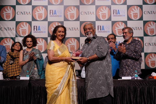 Veteran actors Anil Dhawan – Aron Bali – Kiran Kumar – Pankaj Dheer – Ratna Pathak Shah – Smita Jayekar – Neena Kulkarni – Anita Kanwal – Honoured with The CINTAA Hall of Fame Awards at the CINTAA AGM