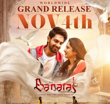 Banaras Movie release date Poster Out Today Staring Zaid Khan and Sonal Monteiro