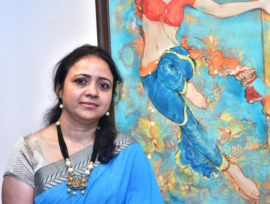 STRITVA  Solo Show Of Paintings By Contemporary Artist Shetall In Jehangir Art Gallery