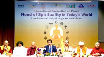 Love Peace and Unity Through Art and Culture- Sandeep Marwah Addressed Spiritual Leaders