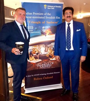 Sandeep Marwah Opened Premier Of Oscar Nominated Swedish Film