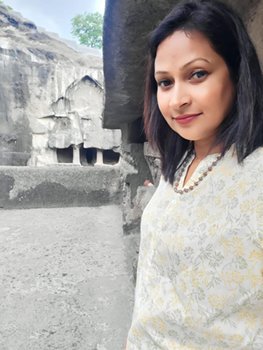 Actress Meera Srivastava At Kailasha Temple