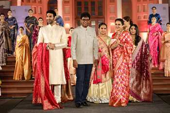 Sandip Soparrkar Dazzles In Banarsi Collection Showcase