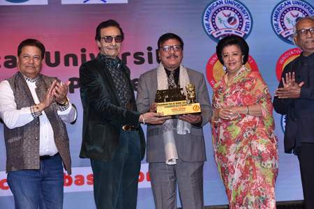 Mr Vinod Anand Honoured With An Honourary Doctorate ( Honoris Causa)From The American University 30th November At Ginger Hotel Mumbai.